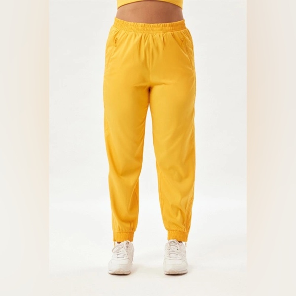 Girlfriend Collective Mustard Yellow Joggers